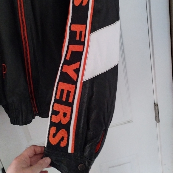 Vintage Pro Player Philadelphia Flyers Leather Jacket Men's size XL - Picture 5 of 11
